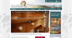 Desktop Screenshot of peterseftonfurnitureschool.com